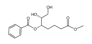 (5S,6R)-Methyl 5-(benzyloxy)-6,7-dihydroxyheptanoate结构式