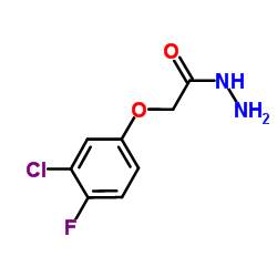 2-(3-Chloro-4-fluorophenoxy)acetohydrazide Structure