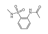 2-acetylamino-benzenesulfonic acid methylamide Structure