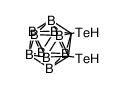 1,2-di(hydrotelluro)-1,2-dicarba-closo-dodecaborane(12)结构式