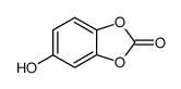 1,3-Benzodioxol-2-one,5-hydroxy-结构式