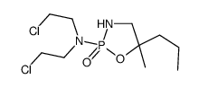 N,N-bis(2-chloroethyl)-5-methyl-2-oxo-5-propyl-1-oxa-3-aza-2$l^{5}-pho sphacyclopentan-2-amine结构式