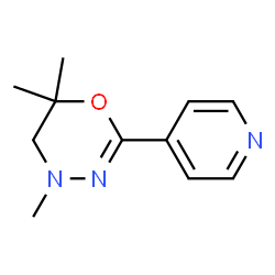 4H-1,3,4-Oxadiazine,5,6-dihydro-4,6,6-trimethyl-2-(4-pyridyl)-(8CI)结构式