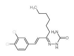 [1-(3,4-dichlorophenyl)non-1-en-3-ylideneamino]urea Structure