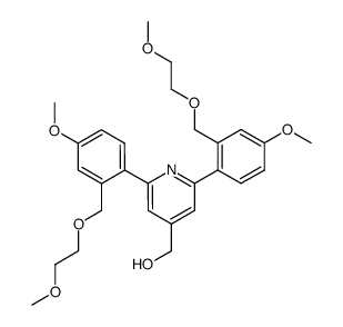 {2,6-Bis-[4-methoxy-2-(2-methoxy-ethoxymethyl)-phenyl]-pyridin-4-yl}-methanol Structure