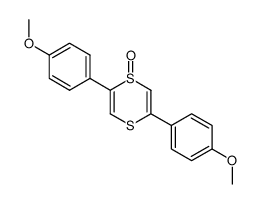 2,5-Bis-(4-methoxyphenyl)-1,4-dithia-2,5-dien-1-oxid结构式
