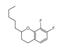 7,8-difluoro-2-pentyl-3,4-dihydro-2H-chromene结构式