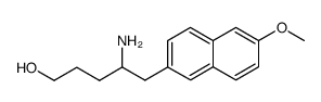 4-amino-5-(6-methoxynaphthalen-2-yl)pentan-1-ol结构式