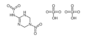 N-(3-nitro-2,4-dihydro-1H-1,3,5-triazin-6-yl)nitramide,perchloric acid结构式