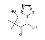 1,4-dihydroxy-3,3-dimethyl-1-(1,2,4-triazol-1-yl)butan-2-one结构式