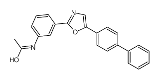 N-[3-[5-(4-phenylphenyl)-1,3-oxazol-2-yl]phenyl]acetamide结构式