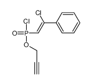 [1-chloro-2-[chloro(prop-2-ynoxy)phosphoryl]ethenyl]benzene Structure