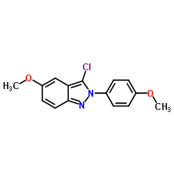 3-Chloro-5-methoxy-2-(4-methoxyphenyl)-2H-indazole Structure