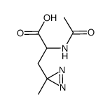 3H-Diazirine-3-propanoic acid,-alpha--(acetylamino)-3-methyl- structure