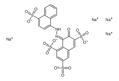 7-hydroxy-8-[(4-sulpho-1-naphthyl)azo]naphthalene-1,3,6-trisulphonic acid, sodium salt结构式