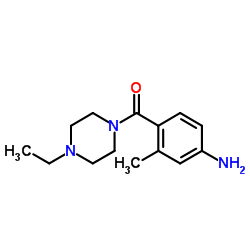 (4-Amino-2-methylphenyl)(4-ethyl-1-piperazinyl)methanone结构式