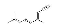 3,7-dimethylocta-2,4,6-trienenitrile结构式