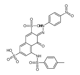 4-hydroxy-3-[(4-nitrophenyl)azo]-5-[[(p-tolyl)sulphonyl]amino]naphthalene-2,7-disulphonic acid picture