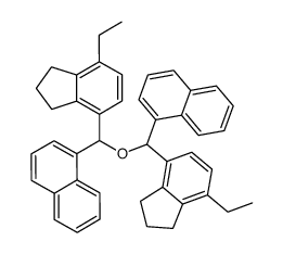 bis-[(7-ethyl-indan-4-yl)-[1]naphthyl-methyl]-ether Structure
