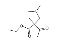 2-dimethylaminomethyl-2-methyl-acetoacetic acid ethyl ester结构式