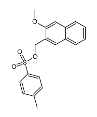 2-methoxy-3-(toluene-4-sulfonyloxymethyl)-naphthalene结构式