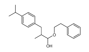 3-(p-isopropylphenyl)-2-methyl-1-(phenethyloxy)propanol结构式