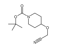 tert-butyl 4-(cyanomethoxy)piperidine-1-carboxylate Structure