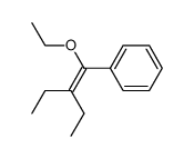 ethyl-(2-ethyl-1-phenyl-but-1-enyl)-ether结构式