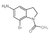 1-ACETYL-7-BROMOINDOLIN-5-AMINE结构式