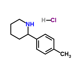 2-(4-Methylphenyl)piperidine hydrochloride (1:1) Structure