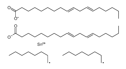 bis(octadeca-9(Z),12(Z)-dienoyloxy)dioctylstannane Structure