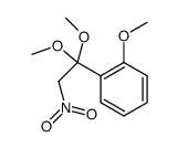 1-(2-methoxy-phenyl)-2-nitro-ethanone-dimethylacetal Structure