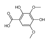 2,4-dihydroxy-3,5-dimethoxy-benzoic acid结构式