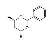 4,6-dimethyl-2-phenyl-(2α,4α,6β)-1,3-dioxane Structure