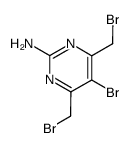 5-bromo-4,6-bis-bromomethyl-pyrimidin-2-ylamine Structure