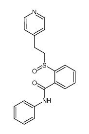 N-phenyl-2-(2-pyridin-4-yl-ethylsulfinyl)benzamide结构式