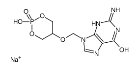 9-((2-hydroxy-1,3,2-dioxaphosphorinan-5-yl)oxymethyl)guanine P-oxide picture