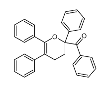 2-benzoyl-2,5,6-triphenyl-3,4-dihydro-2H-pyran结构式