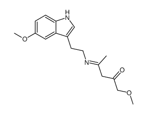 1-methoxy-4-((2-(5-methoxy-1H-indol-3-yl)ethyl)amino)-3-penten-2-one结构式