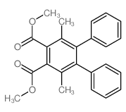 dimethyl 3,6-dimethyl-4,5-diphenyl-benzene-1,2-dicarboxylate structure