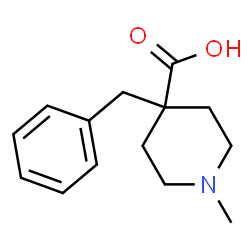 1-METHYL-4-(PHENYLMETHYL)-4-PIPERIDINECARBOXYLIC ACID Structure