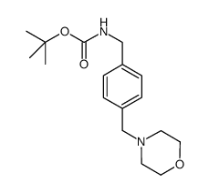 (4-morpholin-4-ylmethyl-benzyl)-carbamic acid tert-butyl ester Structure