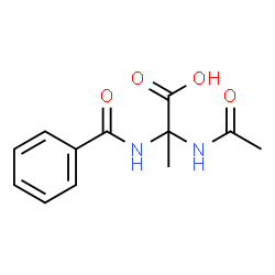 Propionic acid,-alpha--acetamido--alpha--benzamido- (3CI) Structure