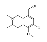 (5,6-dimethoxy-2,3-dimethyl-3,4-dihydro-1H-isoquinolin-8-yl)methanol结构式