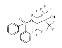 pp-diphenyl-p-tetrakis (perfluoromethyl)ethylene glycol phosphinate Structure