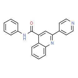 N-phenyl-2-(pyridin-4-yl)quinoline-4-carboxamide Structure