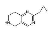 PYRIDO[4,3-D]PYRIMIDINE, 2-CYCLOPROPYL-5,6,7,8-TETRAHYDRO- Structure