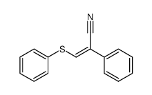 Z-2-phenyl-3-(phenylsulfanyl)-2-propenenitrile结构式