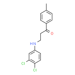 3-(3,4-dichloroanilino)-1-(4-methylphenyl)-1-propanone Structure