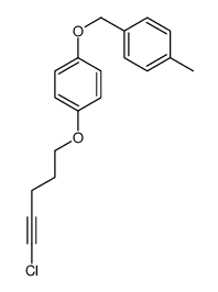 1-(5-chloropent-4-ynoxy)-4-[(4-methylphenyl)methoxy]benzene结构式